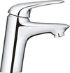 GROHE Wave New wastafelkraan - Lage uitloop - Met push open waste - Waterbesparend