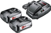 Bosch Accu en lader Starter Set 18 V - 2 x 2,5 Ah + AL 1830 CV